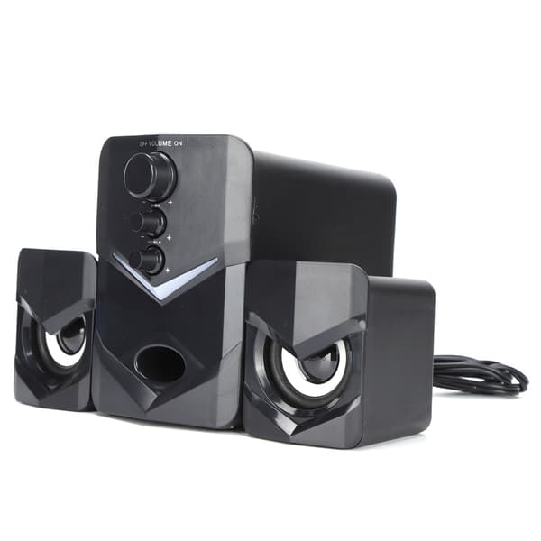 Sounder Wired Multimedia Stereo Speaker with Subwoofer for Home Computer Laptop