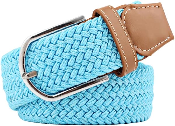 Multicolor Elastic Woven Belts Casual Braided Stretch Belt