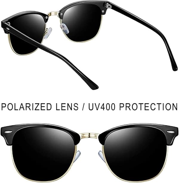 Polarisoidut aurinkolasit Miehet-UV400-suoja Retro-aurinkolasit