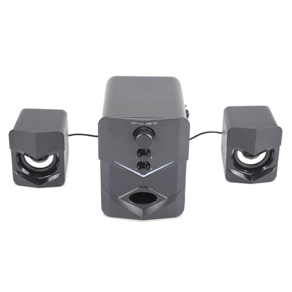 Sounder Wired Multimedia Stereo Speaker with Subwoofer for Home Computer Laptop