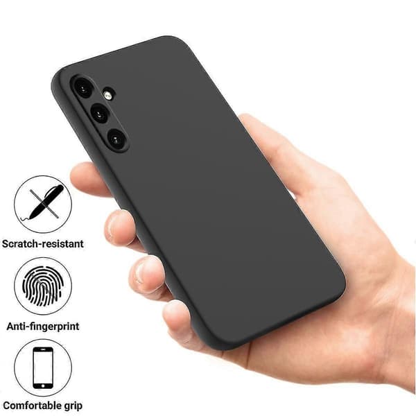 Flytande silikonfodral för Samsung Galaxy A55 5G Black