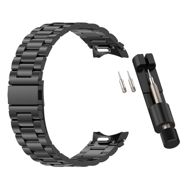 Stilfuldt armbånd i rustfrit stål til Samsung Galaxy Watch 7/FE Black