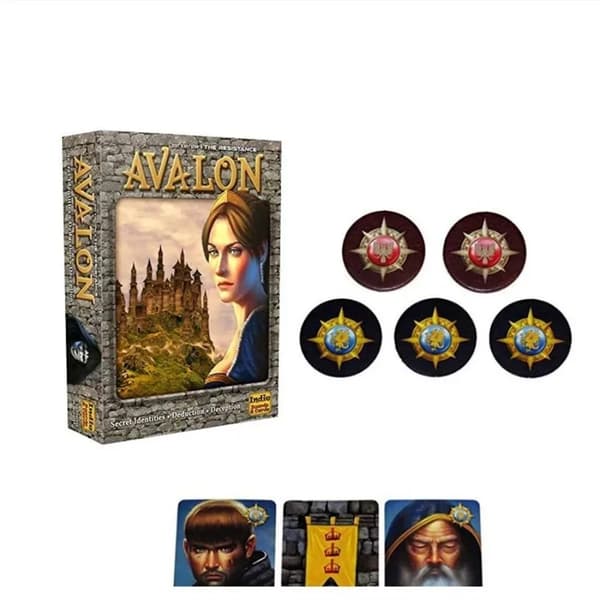 Avalon brætspilskort, velegnet til sammenkomster, julefester, venner drikker underholdningsbrætspil