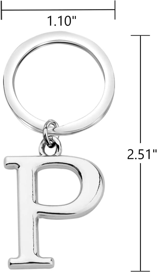 Nøglering Bogstav - Initial Bogstav Nøglering Charm Bogstav P