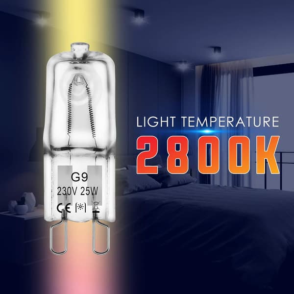 G4 halogenlampor 10W 12V - Varmvit - 10-pack 25W 25w 10pcs