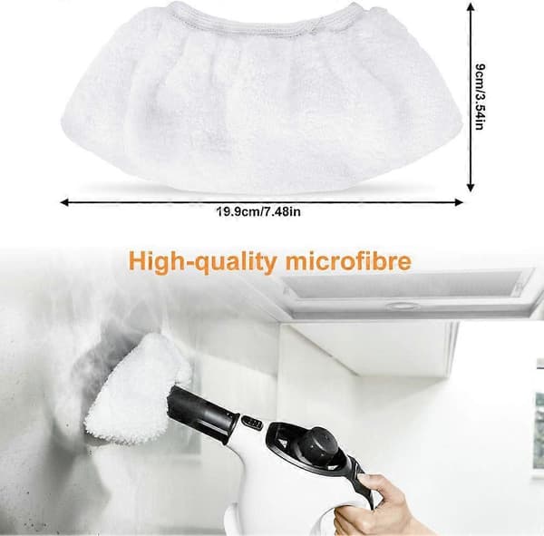 8 pcs Microfiber Cloths Protective Hand Nozzle Compatible with Karcher SC1 SC2 SC3 SC4 SC5 SV7