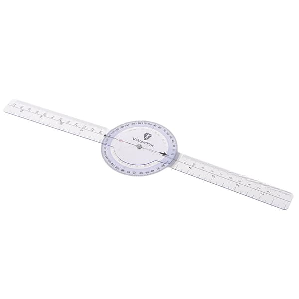 Goniometer for Orthopedic Use 360 Degree Large Plastic Goniometer Physical Therapy Angle Ruler for Knee