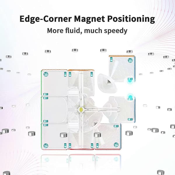 Gan11 M, 3x3 Magnetisk Speed Cube Stickerless Magic Cube Stickerless Kub Frostat Yta
