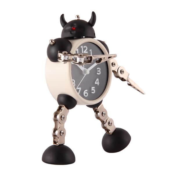Robotväckarklocka för barn, pojkar, analog väckarklocka