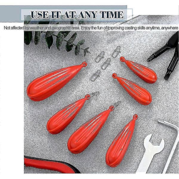Fishing Practice Plug Fishing Casting Plug Baitcasting Rubber Practice Plug Suitable for Improvement