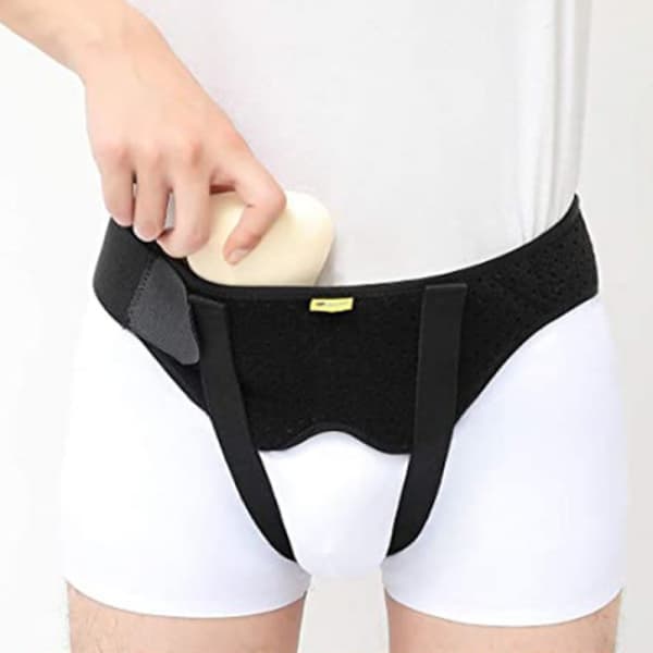 Bråckbälte för enkel/dubbel inguinal eller sportbråck