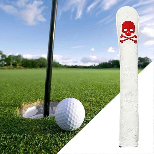 Golf Alignment Stick Holder 3D Embroidery Four-Leaf Clover Pattern Training Aid Golf Alignment Stick Cover Golf Accessories Kaesi A A Vit