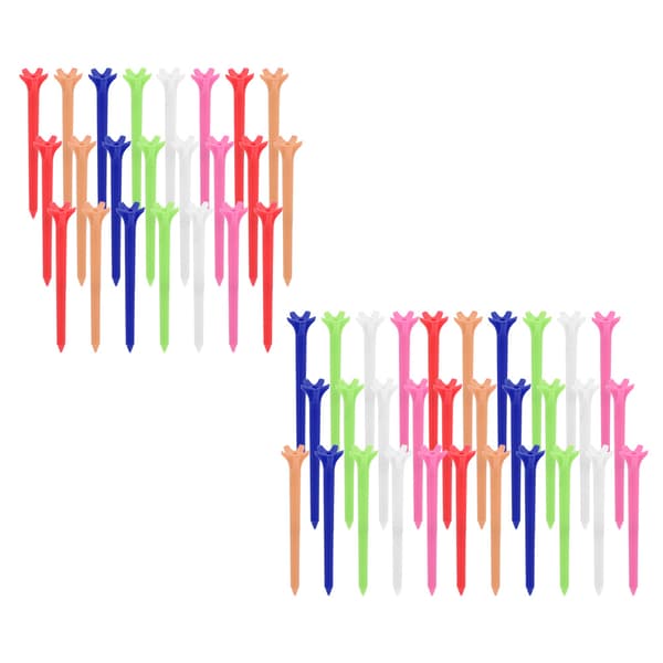 70 mm Durable Plastic Golf Tees Zero Resistance Golf Ball Holders with Five Claws for Sports Training Tool Accessories