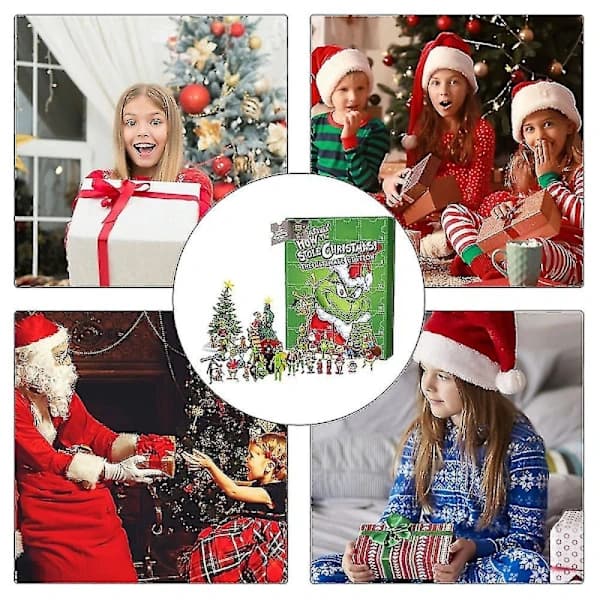 Grinchen Julekalender (med karakterer og bilder) - 24 dagers julekalender