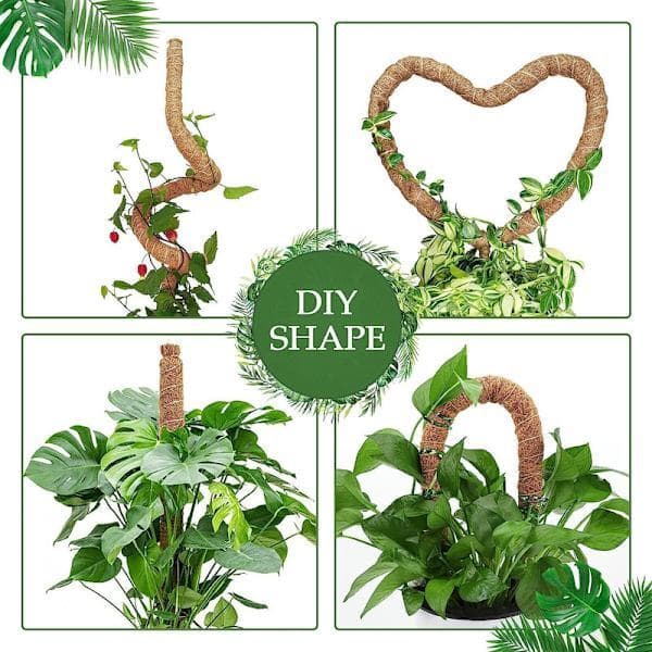 Plant support / support stick, Bendable moss pole 70-100cm - Climbing support 1/2-pack, for indoor plants, ivy and monstera 100cm-2 st