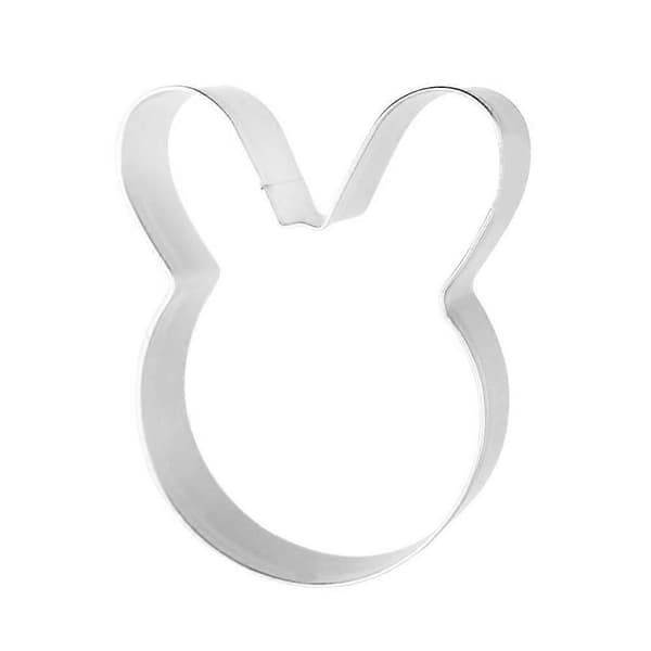 Rabbit Pancake Mold Cookie Cutters for Baking DIY Cookies and Chocolate Home Use 5 Pcs Silver Silver 7.6x5.4cm