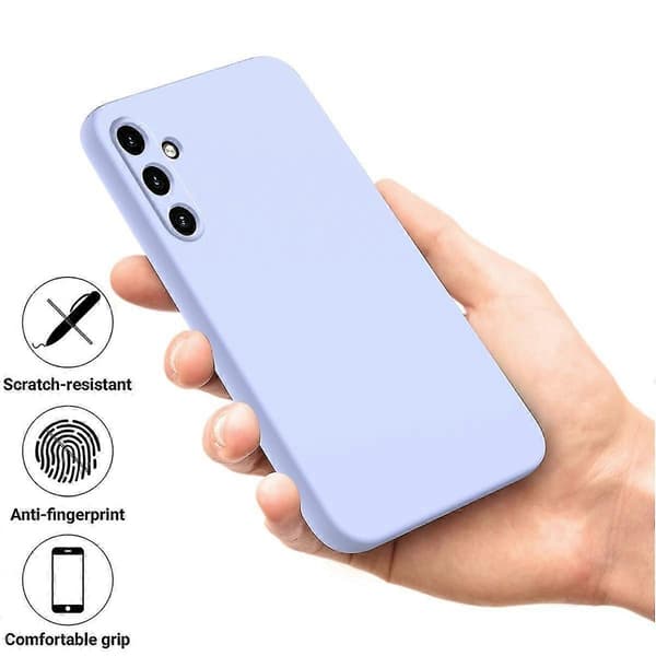 Flydende silikonecover til Samsung Galaxy A55 5G Purple