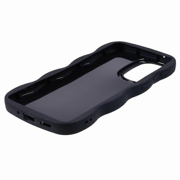 Case for Samsung Galaxy A16 4G 5G TPU Protective Phone Case Unique Wavy Frame - Light Green Black