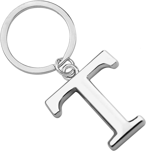 Nøglering Bogstav - Initial Bogstav Nøglering Charm Bogstav T