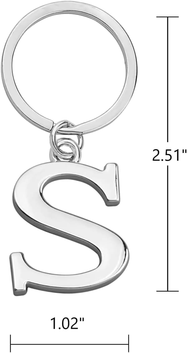 Nøglering Bogstav - Initial Bogstav Nøglering Charm Bogstav S