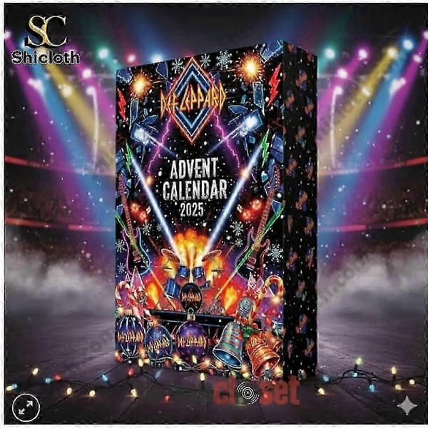 2026 Coldplay adventskalender blindlåda julgransdekoration akrylhänge E E 26*18*3cm