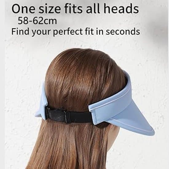 Sun Hat - 1 Piece - Wide Brim - Visor - Foldable - Head Circumference 58-62 cm - Summer - UV Protection - Beach Hat - Adjustable - Sport