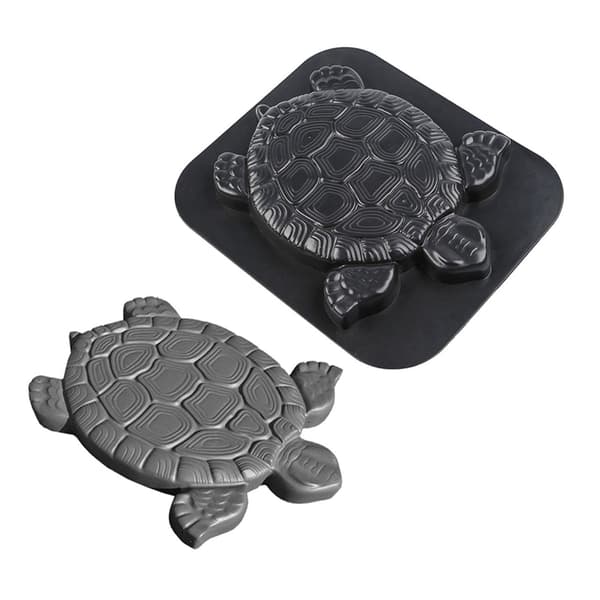 Reusable Garden Paver Turtle Flat Mold Create Stone Texture Outdoor Floor Decoration