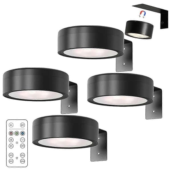 Picture Lighting, Art Lighting, Picture Lighting 4-pack, Battery-powered Art Lighting with Remote Control, Color Temperatures, M