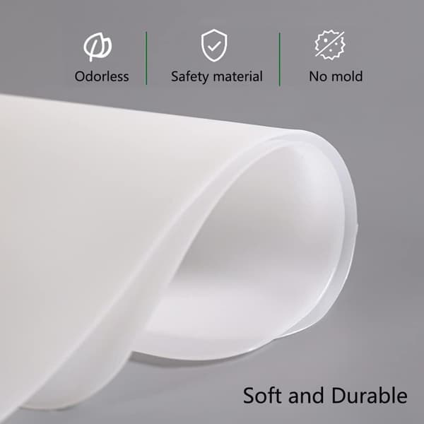 Silikonavløpsplugg Gulvavløp Anti-luktmatte, Silikonavløpsplugger hvit white 12*12cm