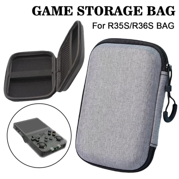 Portable Gaming Case for Mini Plus M17 R36S R35S Protective Bag Storage New N8 black