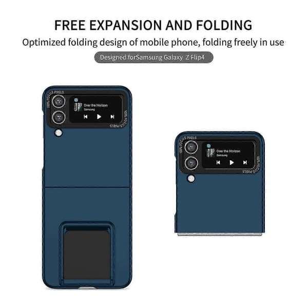 Durable, robust and slim case for Samsung Galaxy ZFlip 6 with adjustable stand Black