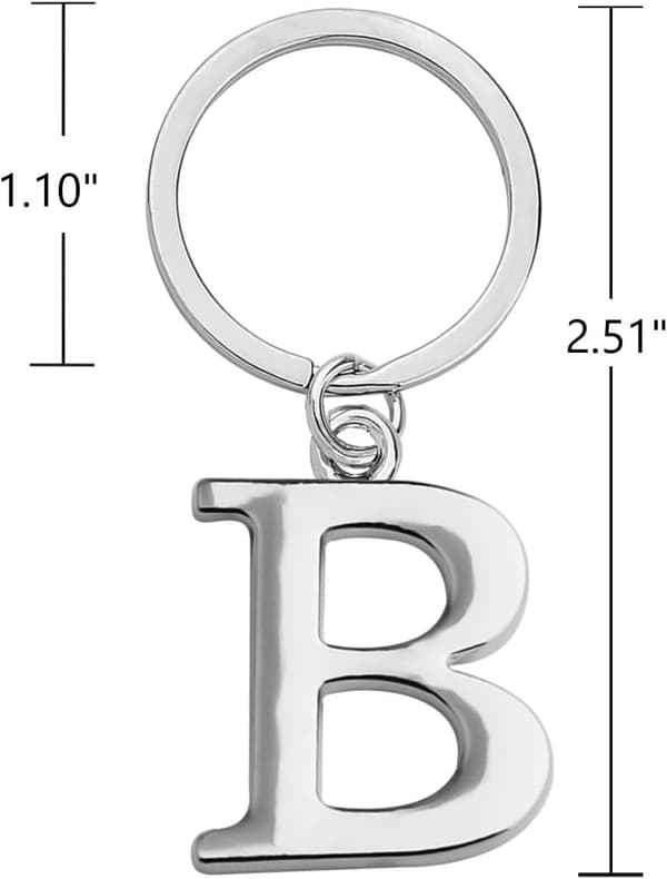 Nøkkelring Bokstav - Initial Bokstav Nøkkelring Sjarm Bokstav B