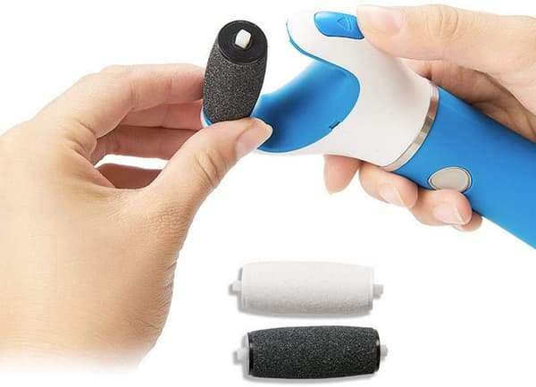 Foot Callus Remover - Rechargeable - Foot Callus Remover, High-Speed Foot File with Two Easily Replaceable Rollers
