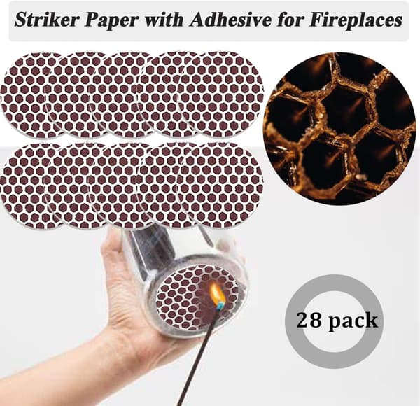 Round Matches, Phosphorus Paper, Self-Adhesive, Can Be Pasted
