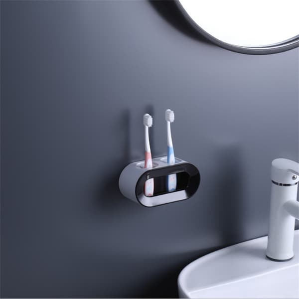 Self-adhesive toothbrush holder, toothbrush holder wall Black