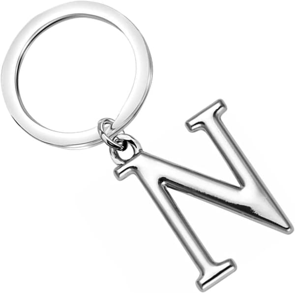 Nøglering Bogstav - Initial Bogstav Nøglering Charm Bogstav N