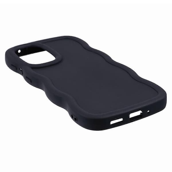 Case for Samsung Galaxy A16 4G 5G TPU Protective Phone Case Unique Wavy Frame - Light Green Black