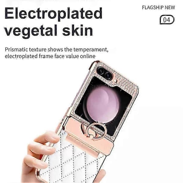 Smartphone-bagside, bærbart stativcover til udendørsrejser Sort Black Zflip6
