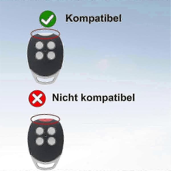 2-pack 433.92MHz Garage Door Opener with Remote Controls for Ditec GOL4 BIXLG4 BIXLP2 Models