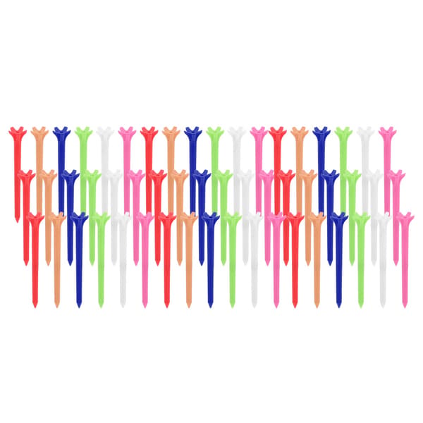 70 mm Durable Plastic Golf Tees Zero Resistance Golf Ball Holders with Five Claws for Sports Training Tool Accessories
