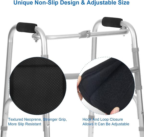 2-pack Walker Handle Covers, Walker Handle Pads for Wheelchair, Elderly Grip, Rollator Handle