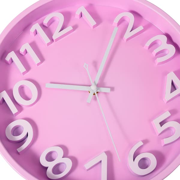 Modern Wall Clock, Large Silent Non-Ticking Battery Operated