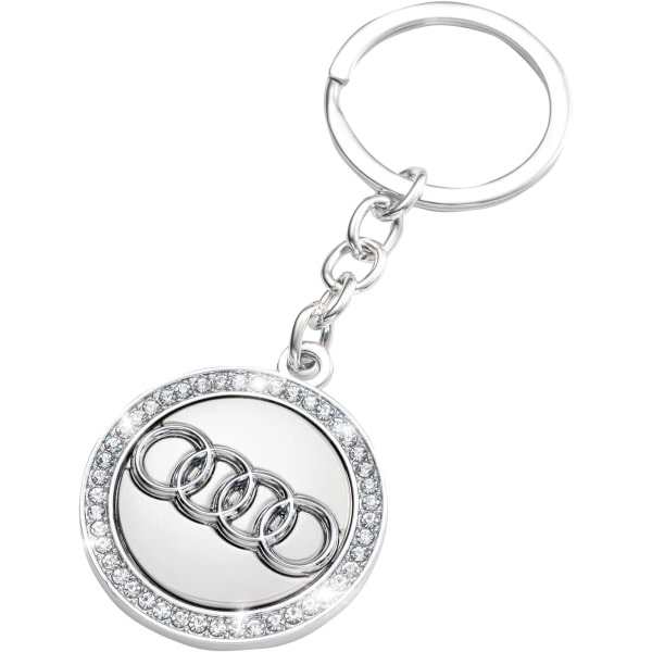 Audi nøglering bil logo nøglering diamant tilbehør passer til