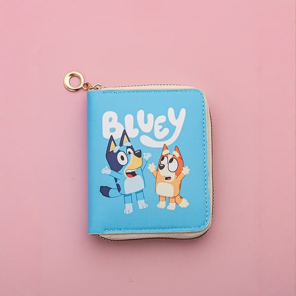 Bluey Tecknad Myntväska - Kortfodral för Barn & Studenter, Anime-stil