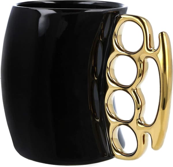 Knuckle Duster Mugg, Kaffemugg, Tekopp Keramisk Mugg, Rolig Mugg, Vänner Mu