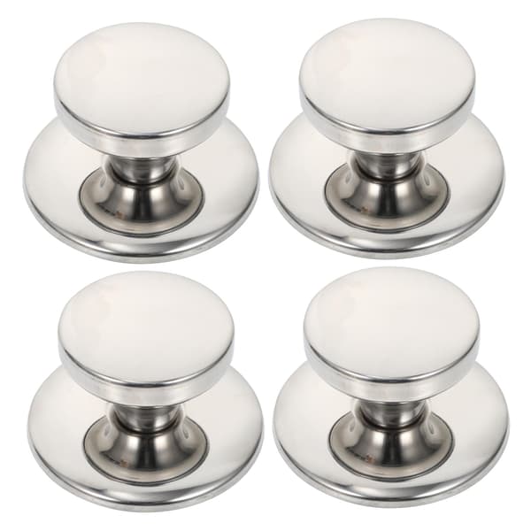 4 Pieces Stainless Steel Pot Lid Knobs Safe and Smooth Replacement Handles for Cookware Lids Kitchen Accessories