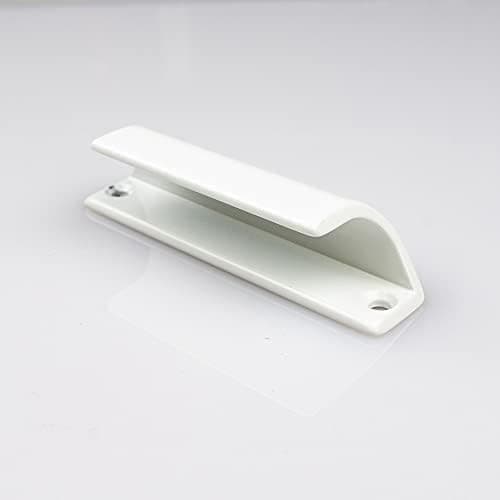 90x20mm balcony door handle | for balcony and terrace | Balcony pull handle | Weather-resistant pull balcony handle Screws | in white