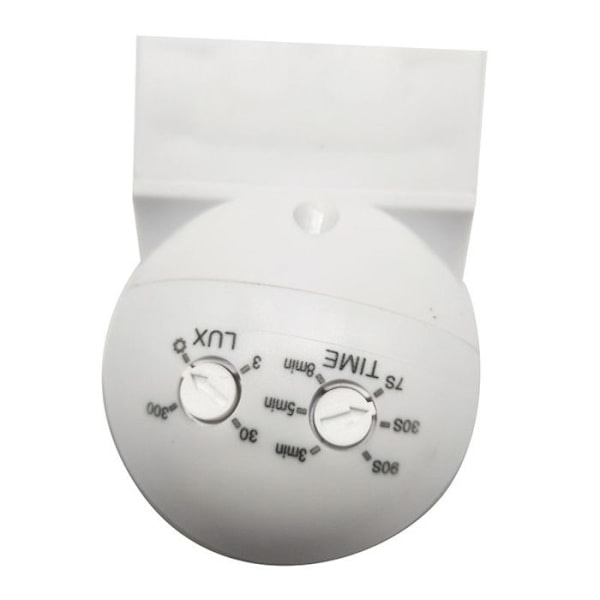 Outdoor motion detector IP44, surface mounted, programmable, infrared sensor, range 15 m/180°, suitable for LED