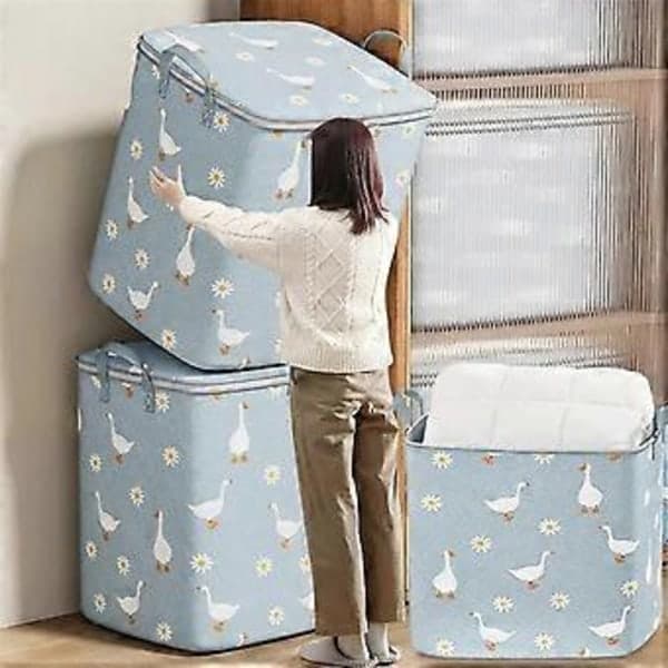 Storage Bag Organizer for Storing Daily Necessities Foldable Waterproof Material High Capacity (100L)