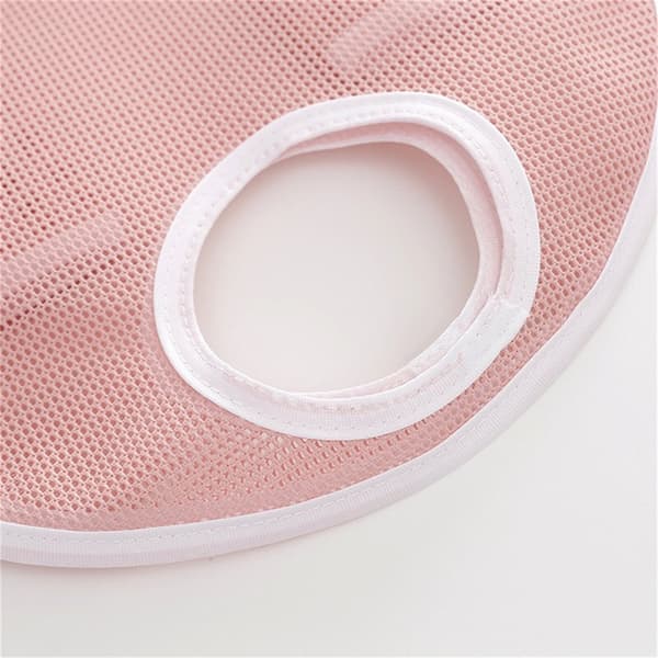 Vaskepose, sammenleggbar nylon vaskepose, skittentøyskurv, bærbar vaskepose, handlepose (rosa)
